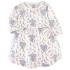 Touched by Nature Baby and Toddler Girl Organic Cotton Long-Sleeve Dresses 2pk, Pink Elephant, 12-18 Months - 3 of 3