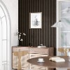 Wooakway 2-PC/4-PCs Acoustic Soundproof Slat Wall Panels 3D Decorative Wall Sculptures Modern Wall Decor Natural Wood/Black/Walnut - 4 of 4