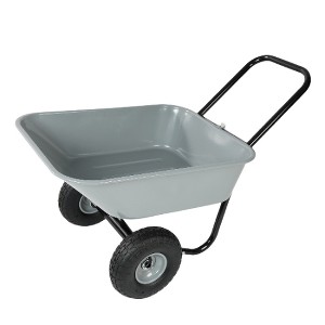 Lyngins Foldable Garden Cart,10" Wheel Collapsible Wagon with Oxford Cloth Bag, Lightweight Yard Wheelbarrow for Gardening & Hauling - 1 of 4