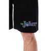 DC Comics Mens' The Joker Classic Title Name Script Sleep Pajama Shorts Black - 2 of 3