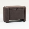 CAVINAS Mid Century Modern Ottoman with Wood Frame,Upholstered Storage Bench with Waist Cushion,Modern Reading Bench for Bedroom - 3 of 4