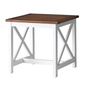 Christopher Knight Home Cassara Outdoor Square Acacia Wood End Table - 1 of 4