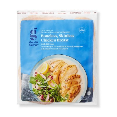 Boneless & Skinless Chicken Breast - Frozen - 4lbs - Good & Gather™