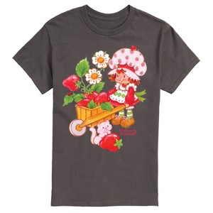 Men's - Strawberry Shortcake - Wheelbarrow And Custard Short Sleeve Graphic T-Shirt - 1 of 4
