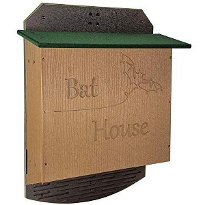 JCs Wildlife Poly Lumber Large Triple Chamber Bat House - Holds up to 300 Bats, Easy for Bats to Land and Roost - Outdoor Bat Shelter - Weather - 1 of 4