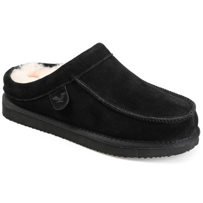 Territory Oasis Genuine Sheepskin Moccasin Clog Slipper Black 11 : Target