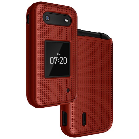 Nakedcellphone Hard Case For Nokia 2760 2780 Flip Phone Red Target