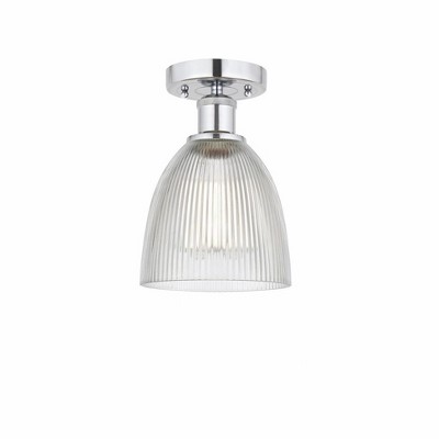 Castile - 1 Light Semi-Flush Mount In Industrial Style-9.75 Inches Tall and 6 Inches Wide