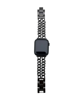 Olivia Pratt Gunmetal Chain Style Bracelet Apple Watch Band 38mm : Target