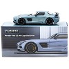 Mercedes-Benz SLS AMG Coupe Black Series Matte Blue Metallic "Global64" Series 1/64 Diecast Model Car by Tarmac Works - 4 of 4