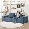 Modern 107"  Oversized Sectional Sofa Couch with Pillows for Living Room - 2 of 4