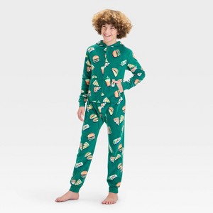 Boys' Long Sleeve Union Suit - Cat & Jack™ Green - 1 of 3