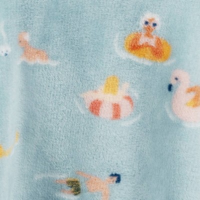 Oversized Beachy Fun Printed Plush Throw Blanket - Room Essentials&#8482;