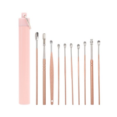 Unique Bargains Ears Wax Removal Stainless Steel 10 Pcs