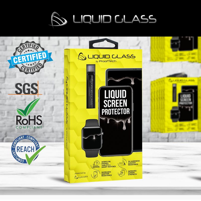 ProofTech Liquid Glass Screen Protector Universal for All Phones Tablets Watches - 1 Pack, 2 of 7