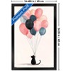 Trends International Andreas Magnusson - The Cat And The Balloons Framed Wall Poster Prints - 3 of 4
