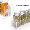 Attop Wall-Mounted Acrylic Spice Rack Organizer (Transparent, 4-Pack) – 2 Nano Double-Sided Tapes for Cabinet/Pantry Doors - 4 of 4