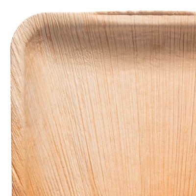 Smarty Had A Party 6" Palm Leaf Eco Friendly Disposable Salad Plates - 100 pcs