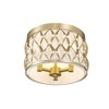 Harden 3-Light Flush Mount Ceiling Light - Matte Black Steel, Dimmable, Damp Rated, 12.25" - 3 of 4