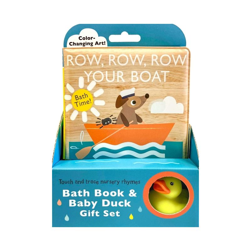 Touch and Trace Nursery Rhymes: Row, Row, Row Your Boat Bath Book & Baby Duck Gift Set - by  Editors of Silver Dolphin Books (Novelty Book), 1 of 4