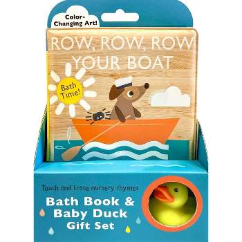 Touch and Trace Nursery Rhymes: Row, Row, Row Your Boat Bath Book & Baby Duck Gift Set - by  Editors of Silver Dolphin Books (Novelty Book)