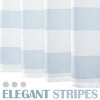 LunaLulinlk Summer Fashion Letter Stripe Home Shower Curtain，Blue - 3 of 4