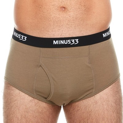 Minus33 Merino Wool Micro Weight - Men's Wool Briefs Woolverino Tan 499 XL