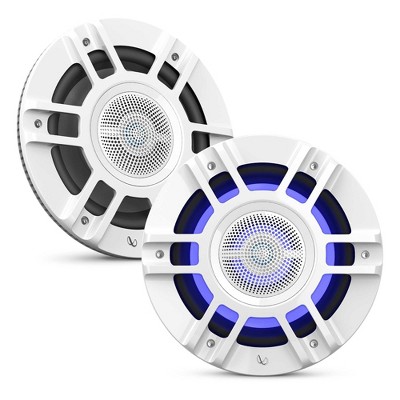 Infinity KAPPA8130MAM - Kappa Marine KAPPA8130M White 8" Premium 3-Way RGB LED Convertible Speakers