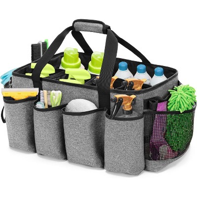 Extra-Large Cleaning Caddy with Handles, Large Capacity Tote Bag Organizer for Cleaning Tools & Products Storage for Car and Home