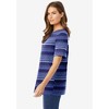 Woman Within Perfect Printed Short-Sleeve Crewneck Tee - 4 of 4