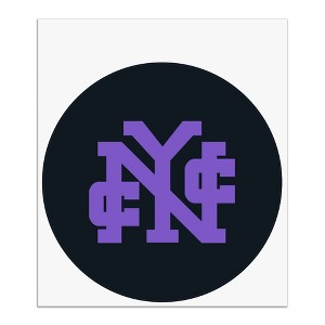 City College of New York Secondary Logo Automotive Car Window Locker Circle Bumper Sticker - 1 of 4