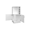 Vynxaria   Cabinet with Open Shelves and Hidden Storage ¨C Black Finish - 2 of 4