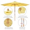 Yescom 13ft XL Heavy Duty Solid Wood Outdoor Patio Umbrella with Base Parasol Wheels Stand for Bistro Market Table Garden Deck Yard Poolside - 4 of 4