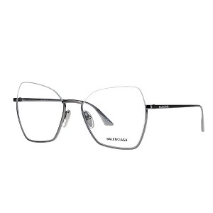 Balenciaga BB 0142O 001 Womens Square Eyeglasses Grey 55mm - 1 of 2