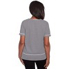 Alfred Dunner Womens Crewneck Parrot Striped Tee - 2 of 4