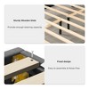 Full Size Bed Frame with Linen Storage Headboard, Platform Bed with Under Bed Storage, Noise-Free, No Box Spring Needed - 3 of 4