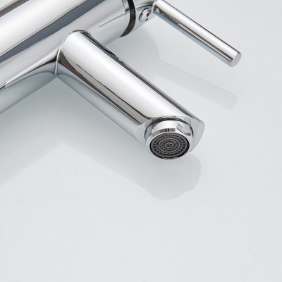 Polished Chrome Single Handle Vessel Sink Faucet