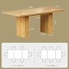 WOWLIVE 70.8" Rectangular Dining Table for 6-8 People,  Farmhouse Wood Kitchen Table with Storage Drawer - 2 of 4