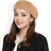 Anna-Kaci Women'sClassic Wool Beret Hat with Adjustable Inner Band and Timeless Parisian Style - 3 of 4