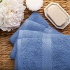Luxury Cotton Heavyweight Ultra-Plush Hand Towel Set of 4 by Blue Nile Mills - 4 of 4
