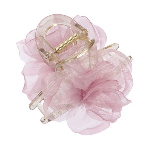 Unique Bargains Women's Fashion Mesh Flower Hairpin 3.15"x2.83"x2.95" 1 Pc - 1 of 4