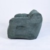 Vynxaria Bean Bag Seats - Green Tufted Sofa Chair for Adults & Kids - 3 of 4