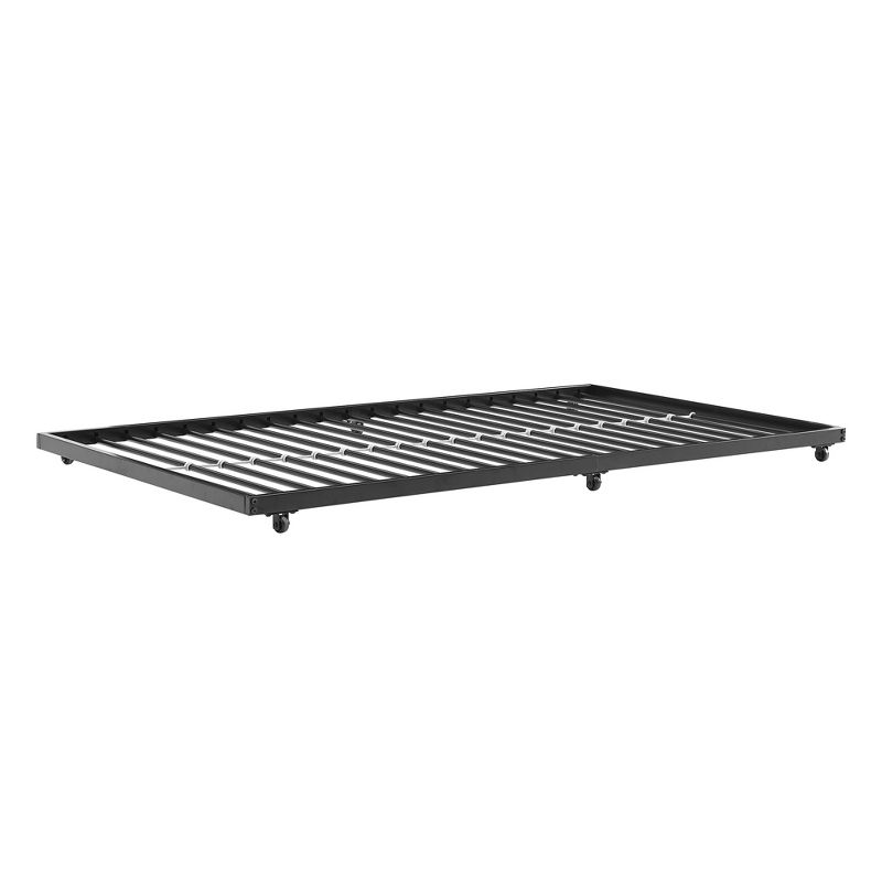 Twin Roll Out Trundle Bed Frame Black &#8211; Saracina Home, 1 of 8