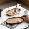 1Pcs LDQ Elegant Wood Service Tray -Japanese Style, space Saving Design forFood and Beverage Service - Perfect forHome Decor and Kitchen - 2 of 4