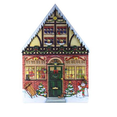 Byers Choice 22" Festive Christmas House Countdown Advent Calendar