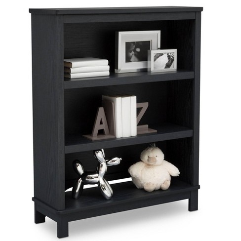 Delta Children Farmhouse Bookcase Hutch Textured Midnight Gray Target