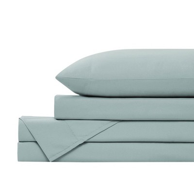 Sky Blue California King Microfiber Deep Pocket Sheet Set
