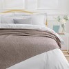 Tribeca Living Yarn Dyed Cotton Silk Oversized Blanket - 3 of 4