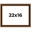 PosterPalooza | Weathered Gold Picture Frame - UV Acrylic, Backing Board, Hanging Hardware Included - 2 of 4