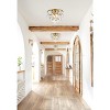 Elegant Lighting Ella 10 inch flush mount in brass - 2 of 4